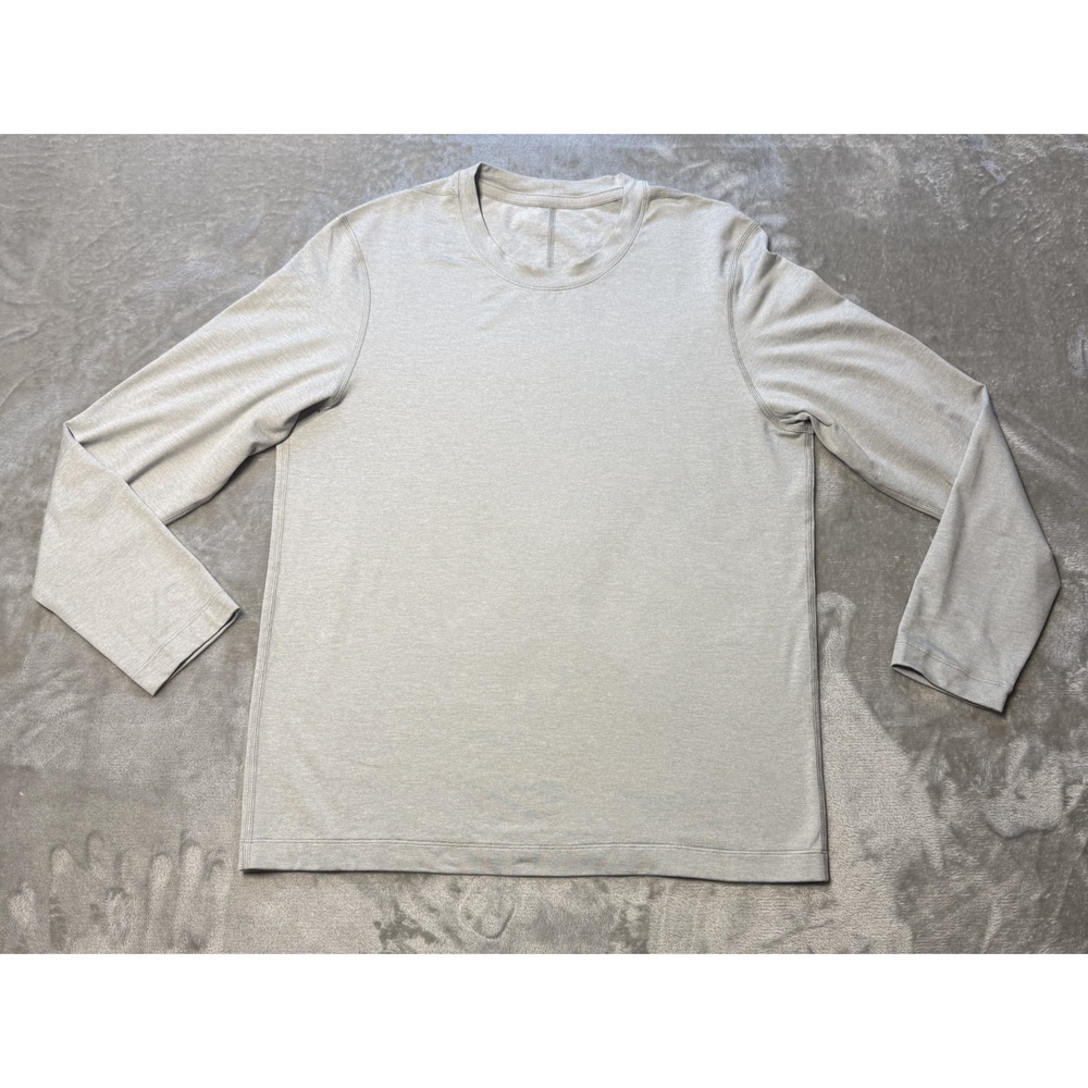 Lululemon Shirt Mens Gray Drysense Long Sleeve Training Performance Medium
